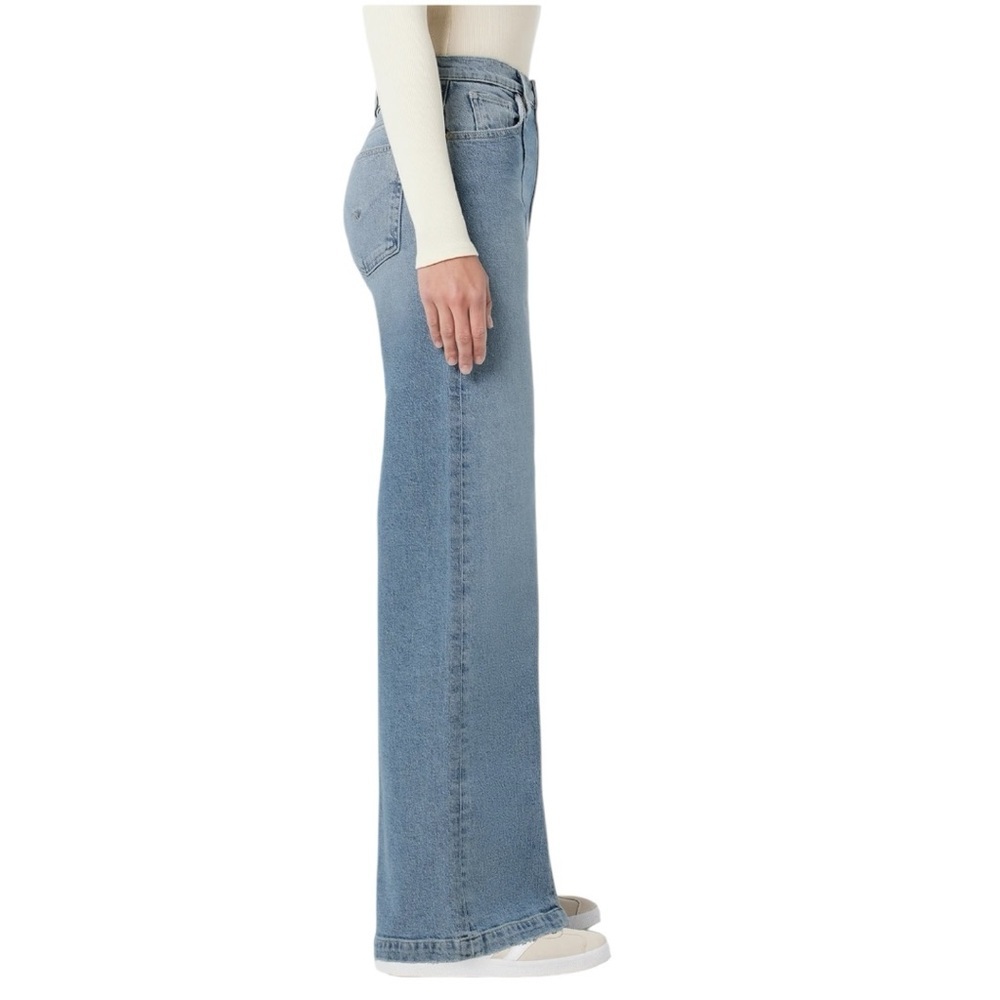 Hudson Jeans James Caribbean Breeze Women’s High Rise Wide Leg Blue Jeans Flare - Picture 8 of 9